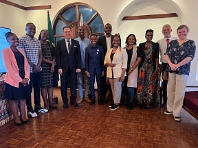 Meeting of the Ambassador of the Russian Federation to Tanzania Mr. Andrey Avetisyan with participants of the World Youth Festival Meeting of the Ambassador of the Russian Federation to Tanzania Mr. Andrey Avetisyan with participants of the World Youth Festival